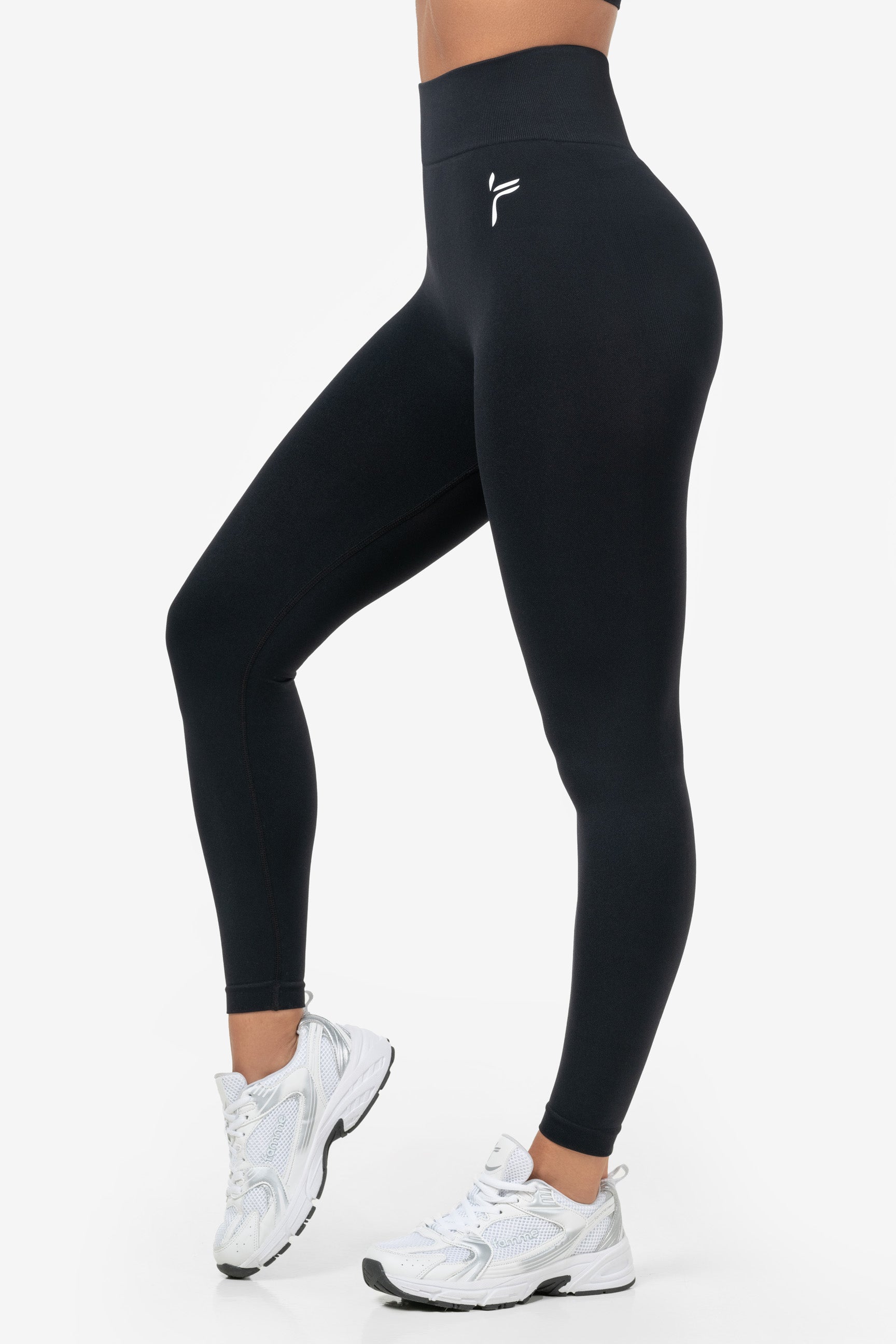 Black Lunge Scrunch Leggings - for dame - Famme - Leggings