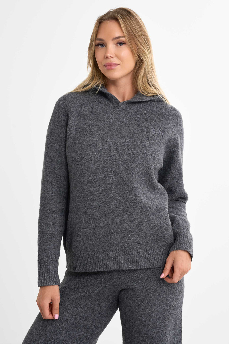 Legacy Knit Hoodie · Dark Grey