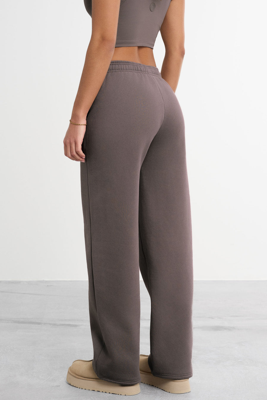 Straight Leg Sweatpants · Mocha Grey