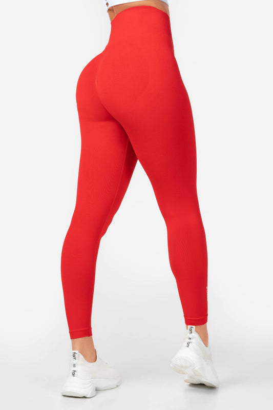 Dark Red Lunge Leggings - for dame - Famme - 